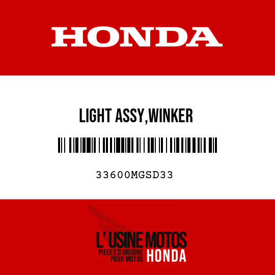 image de 33600MGSD33 LIGHT ASSY,WINKER