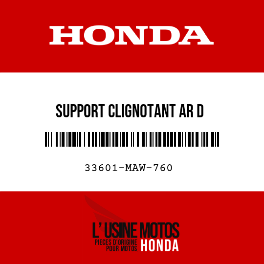 image de 33601-MAW-760 SUPPORT CLIGNOTANT AR D