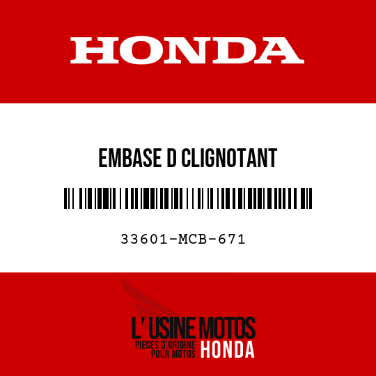 image de 33601-MCB-671 EMBASE D CLIGNOTANT
