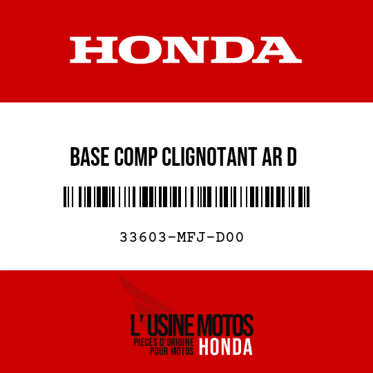image de 33603-MFJ-D00 BASE COMP CLIGNOTANT AR D