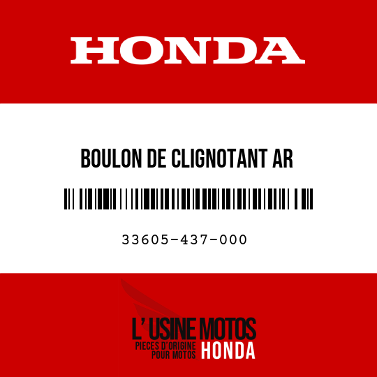 image de 33605-437-000 BOULON DE CLIGNOTANT AR
