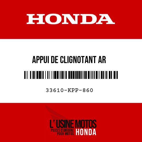 image de 33610-KPP-860 APPUI DE CLIGNOTANT AR