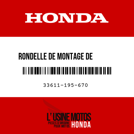 image de 33611-195-670 RONDELLE DE MONTAGE DE        CLIGNOTANT AR
