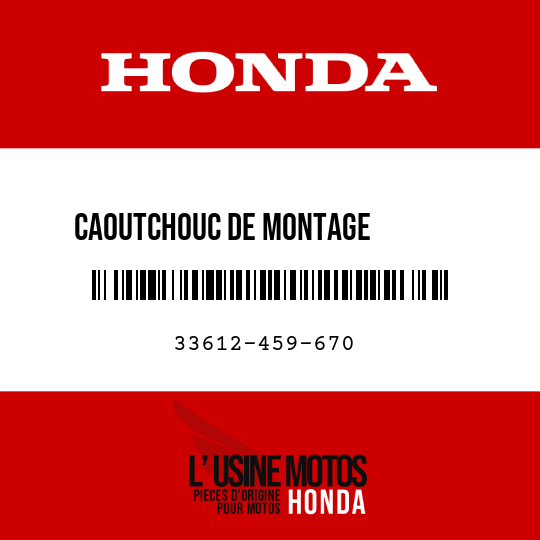 image de 33612-459-670 CAOUTCHOUC DE MONTAGE         CLIGNOTANT