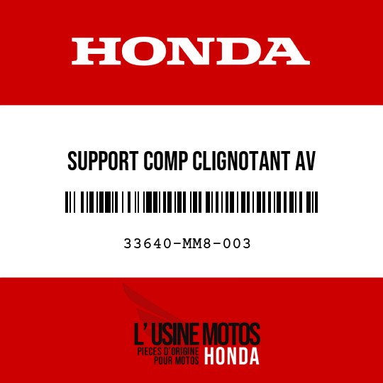 image de 33640-MM8-003 SUPPORT COMP CLIGNOTANT AV