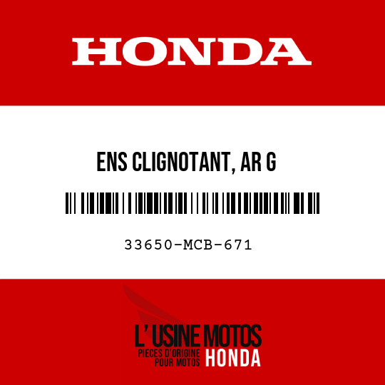 image de 33650-MCB-671 ENS CLIGNOTANT, AR G