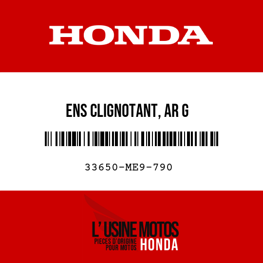 image de 33650-ME9-790 ENS CLIGNOTANT, AR G