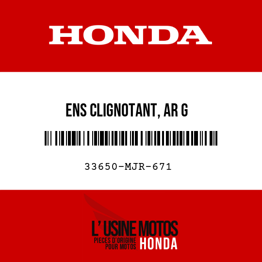 image de 33650-MJR-671 ENS CLIGNOTANT, AR G