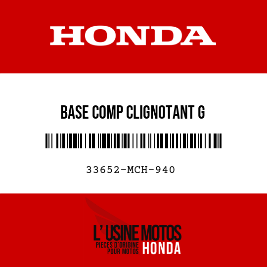 image de 33652-MCH-940 BASE COMP CLIGNOTANT G