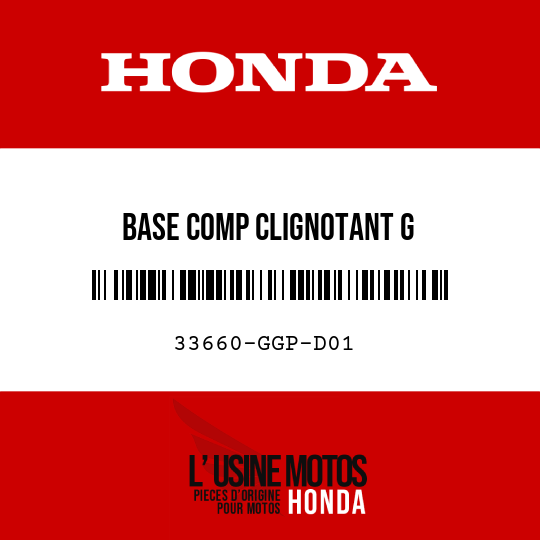 image de 33660-GGP-D01 BASE COMP CLIGNOTANT G