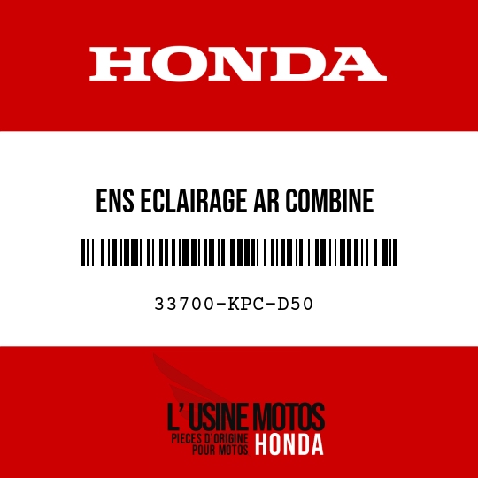 image de 33700-KPC-D50 ENS ECLAIRAGE AR COMBINE