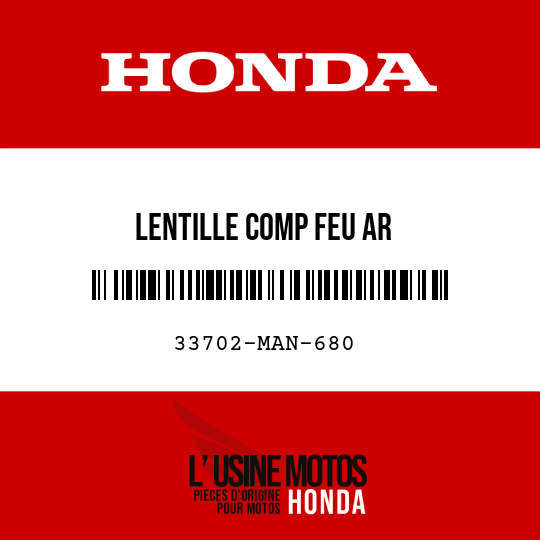 image de 33702-MAN-680 LENTILLE COMP FEU AR