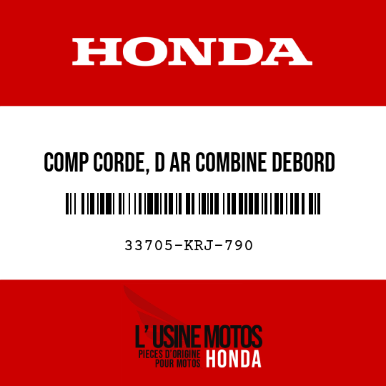 image de 33705-KRJ-790 COMP CORDE, D AR COMBINE DEBORD