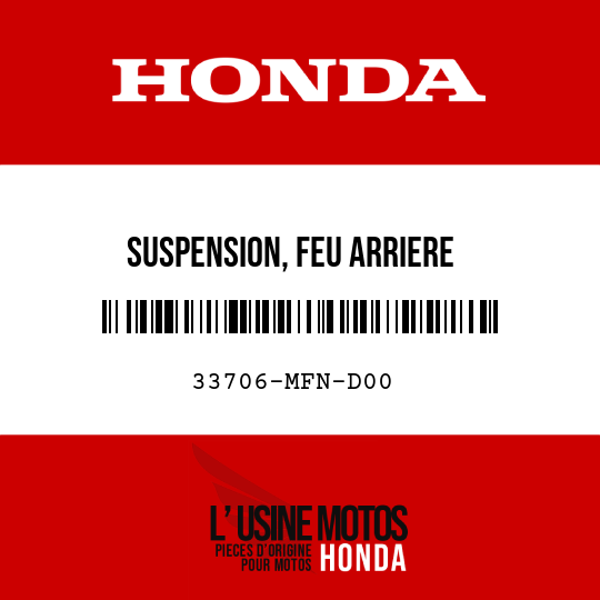 image de 33706-MFN-D00 SUSPENSION, FEU ARRIERE