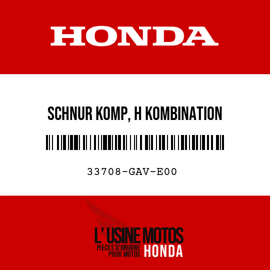 image de 33708-GAV-E00 SCHNUR KOMP, H KOMBINATION
