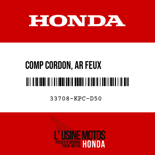 image de 33708-KPC-D50 COMP CORDON, AR FEUX        COMBINES
