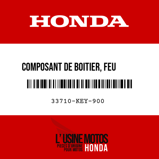image de 33710-KEY-900 COMPOSANT DE BOITIER, FEU     ARRIERE D