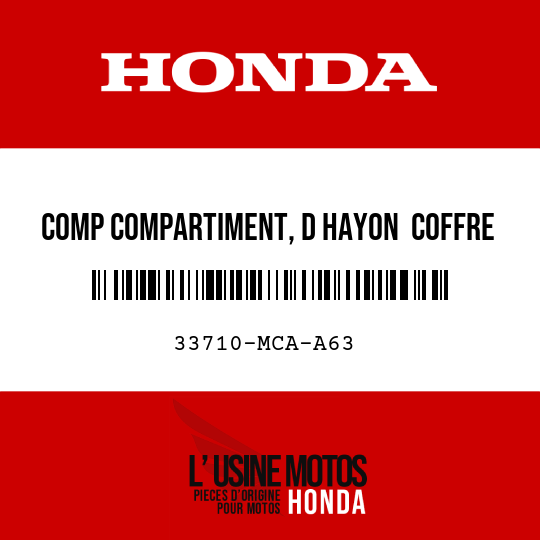 image de 33710-MCA-A63 COMP COMPARTIMENT, D HAYON  COFFRE