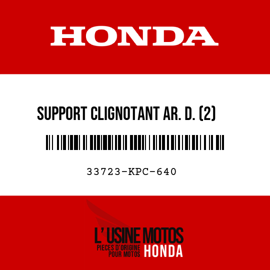 image de 33723-KPC-640 SUPPORT CLIGNOTANT AR. D. (2)