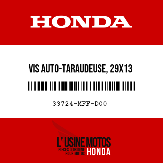 image de 33724-MFF-D00 VIS AUTO-TARAUDEUSE, 29X13
