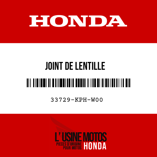 image de 33729-KPH-W00 JOINT DE LENTILLE