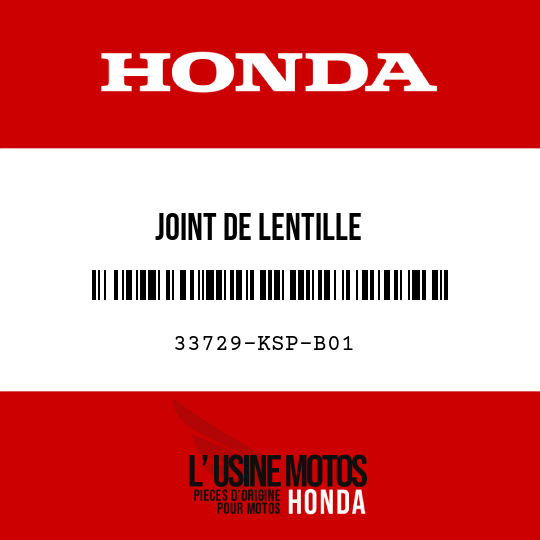 image de 33729-KSP-B01 JOINT DE LENTILLE