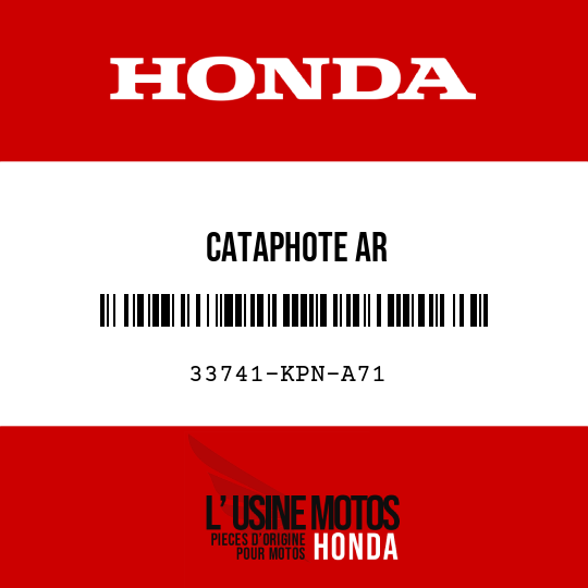 image de 33741-KPN-A71 CATAPHOTE AR