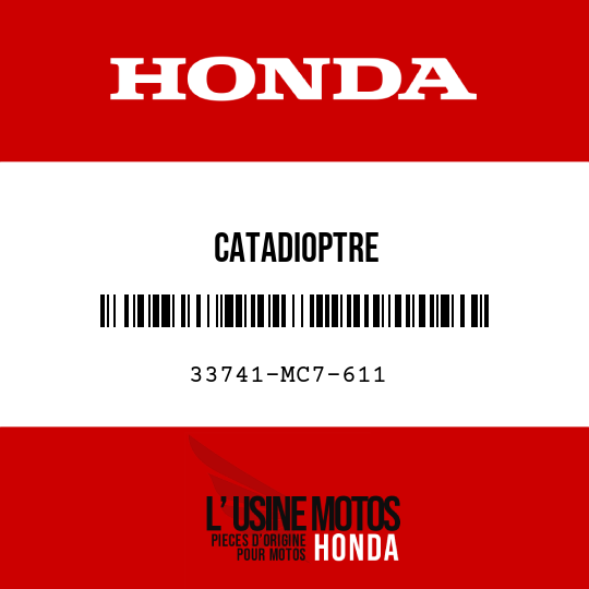 image de 33741-MC7-611 CATADIOPTRE