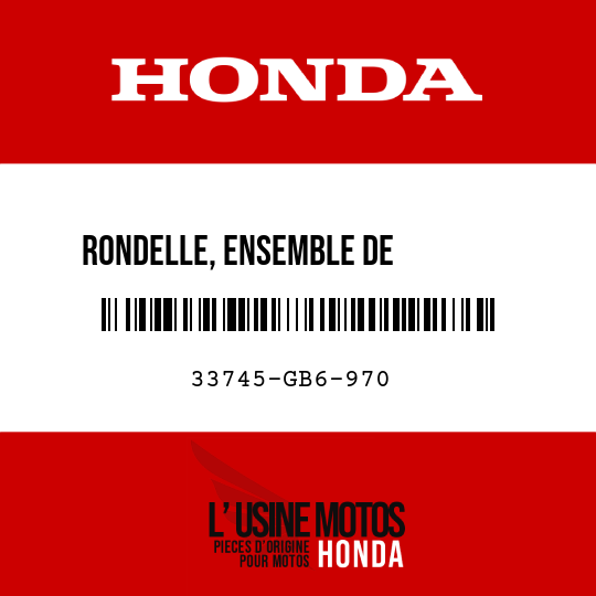 image de 33745-GB6-970 RONDELLE, ENSEMBLE DE         REFLECTEUR