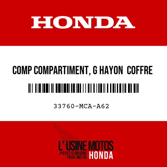 image de 33760-MCA-A62 COMP COMPARTIMENT, G HAYON  COFFRE