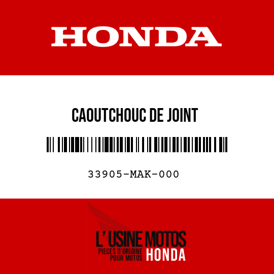 image de 33905-MAK-000 CAOUTCHOUC DE JOINT