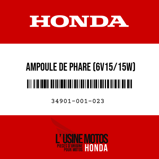 image de 34901-001-023 AMPOULE DE PHARE (6V15/15W) (STANLEY)