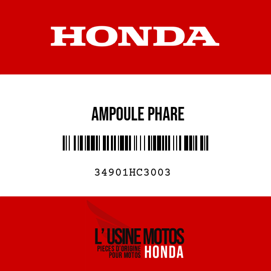 image de 34901HC3003 AMPOULE PHARE