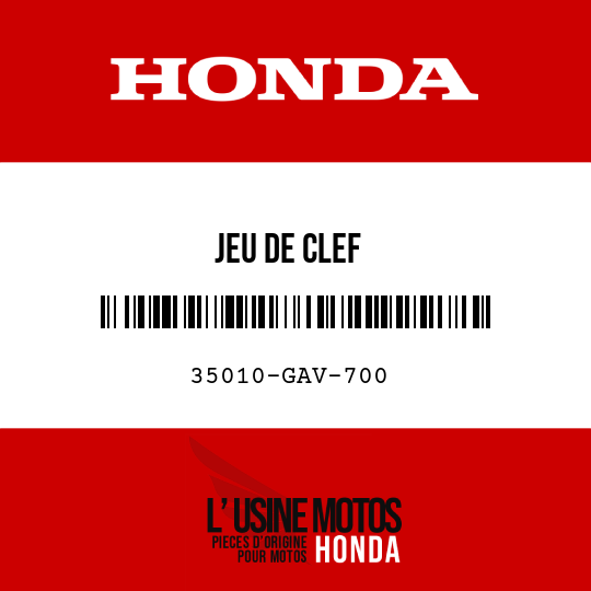 image de 35010-GAV-700 JEU DE CLEF