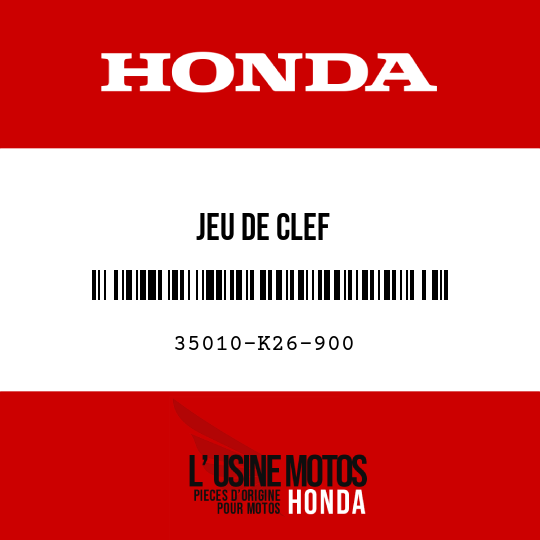 image de 35010-K26-900 JEU DE CLEF