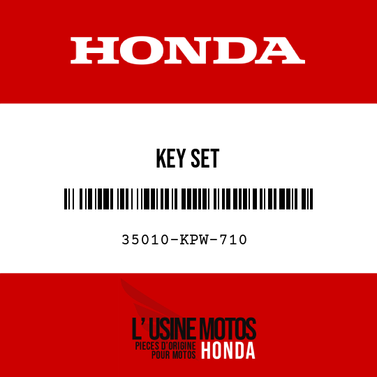 image de 35010-KPW-710 KEY SET