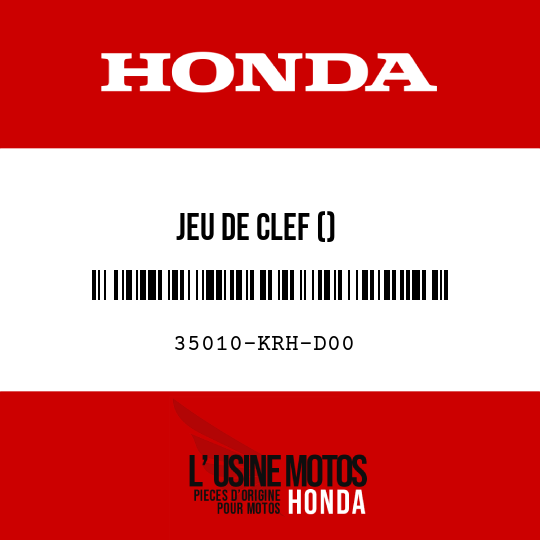 image de 35010-KRH-D00 JEU DE CLEF ()