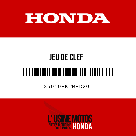 image de 35010-KTM-D20 JEU DE CLEF