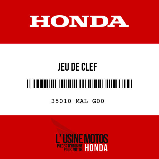 image de 35010-MAL-G00 JEU DE CLEF
