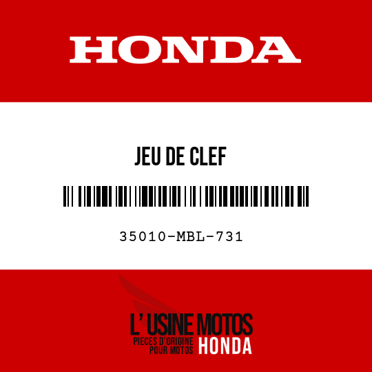 image de 35010-MBL-731 JEU DE CLEF