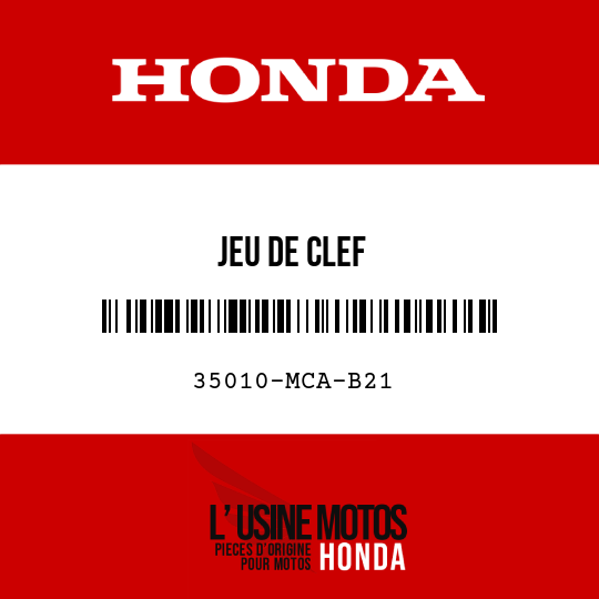 image de 35010-MCA-B21 JEU DE CLEF