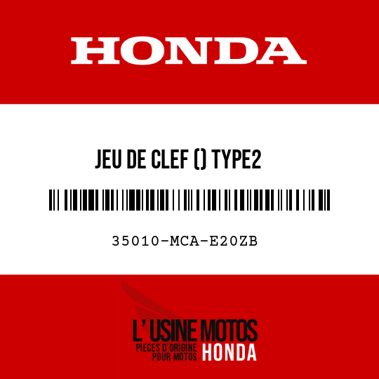 image de 35010-MCA-E20ZB JEU DE CLEF () TYPE2