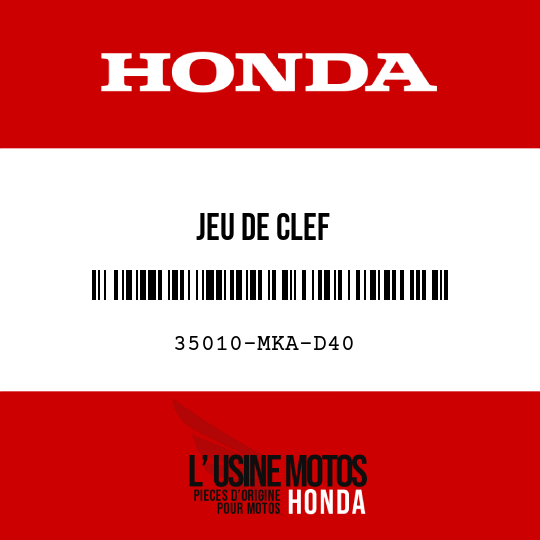 image de 35010-MKA-D40 JEU DE CLEF