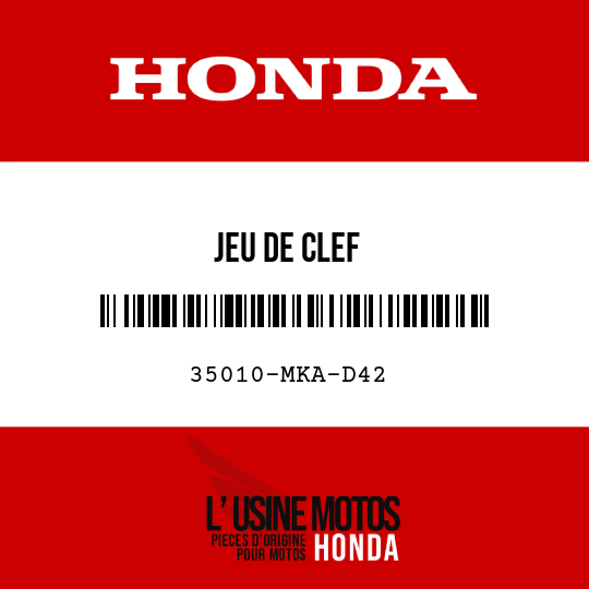 image de 35010-MKA-D42 JEU DE CLEF