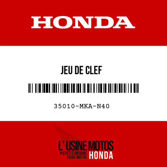 image de 35010-MKA-N40 JEU DE CLEF