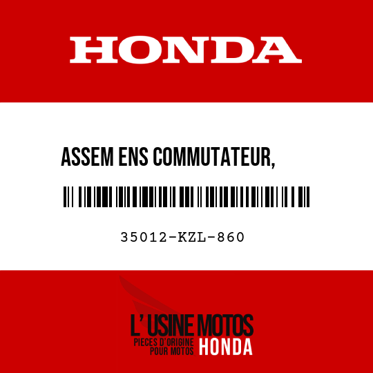 image de 35012-KZL-860 ASSEM ENS COMMUTATEUR,      COMBINAISON ET VERROU