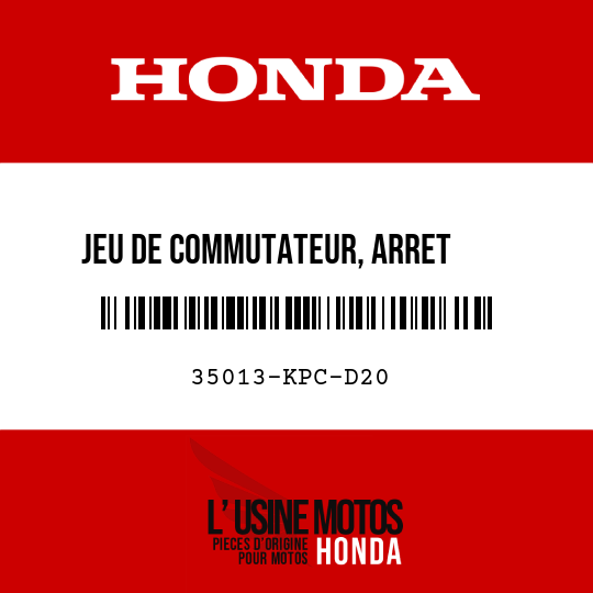 image de 35013-KPC-D20 JEU DE COMMUTATEUR, ARRET     DEMARREUR