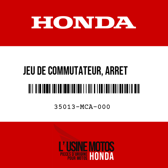 image de 35013-MCA-000 JEU DE COMMUTATEUR, ARRET     DEMARREUR