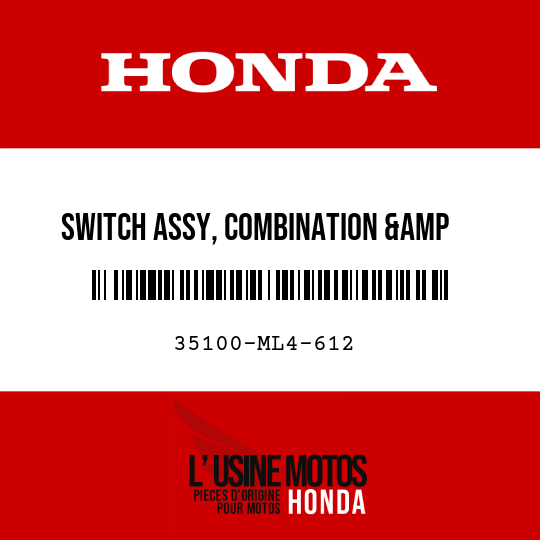 image de 35100-ML4-612 SWITCH ASSY, COMBINATION &amp   LOCK