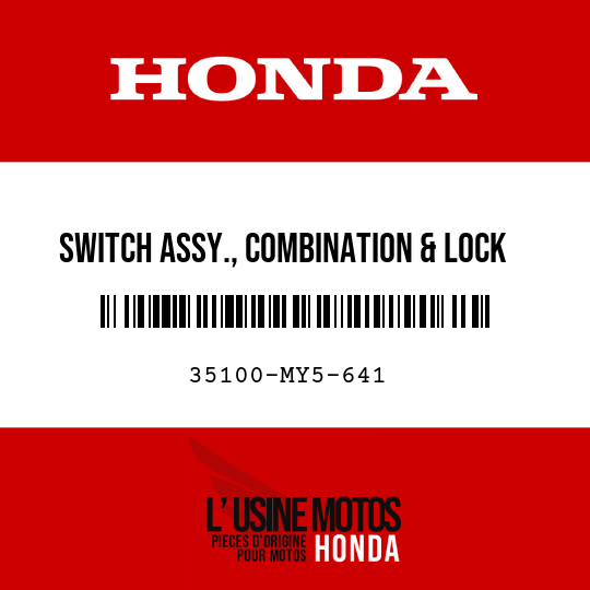 image de 35100-MY5-641 SWITCH ASSY., COMBINATION & LOCK